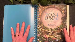 2024 Lunar and Seasonal diary by Stacey DeMarco flip through flipthrough [upl. by Yremogtnom]