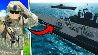 Aircraft Carriers CLASH in GIANT Sea WAR  Ravenfield [upl. by Anecuza45]