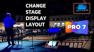 Switching between Stage Display Layouts in ProPresenter 7 [upl. by Epps]