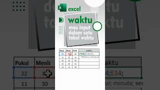 excel input angka dalam satu tabel waktu [upl. by Oad]