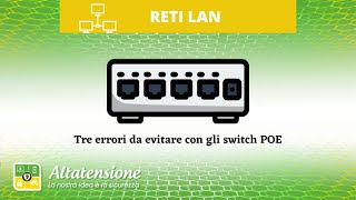 SWITCH POE tre errori che devi assolutamente evitare [upl. by Ellenohs]