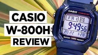 CASIO W800H DIGITAL WATCH Review  Is this the best feature packed Casio watch for £20 [upl. by Celestia]