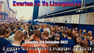 Everton vs Liverpool Derby Day Walk Around Goodison Park  Premier League Atmosphere [upl. by Tasha508]