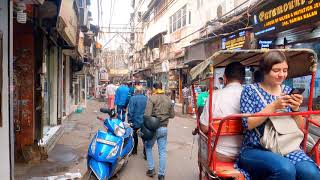 Walking tour of Old Delhi  Dariba Kalan  India walking tour  Old Delhi Virtual tour [upl. by Gaylor789]