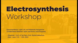 SNU MSE Electrosynthesis Light Life and Materials Perspective Workshop [upl. by Uriisa]