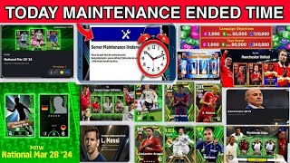 Today Maintenance End Time In eFootball 2024 Mobile [upl. by Emlynn]