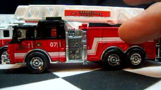 Pierce Velocity Aerial Fire Truck  Matchbox Real Working Rigs 2011 RWR [upl. by Payson]