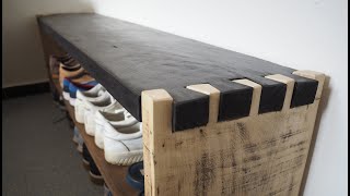 Build Shoe Rack with Reclaimed wood [upl. by Ynohtn258]