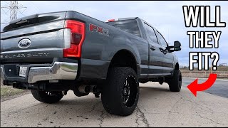 Will They Fit 20x12s on a 2017 F250 With NO LIFT [upl. by Aymik88]