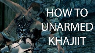 How to Build an Unarmed Khajiit in Skyrim [upl. by Enelehcim931]