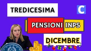 TREDICESIMA PENSIONI INPS DICEMBRE 2023 Bonus e Aumenti [upl. by Thomasine567]