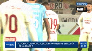 Universitario de Deportes goleó a Sporting Cristal y es puntero del Torneo Apertura  CRÓNICA [upl. by Schiff]