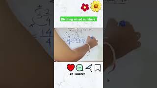 How to divide fractions dividingdividing mixed numbers fractions fractionfun shots maths [upl. by Theola]