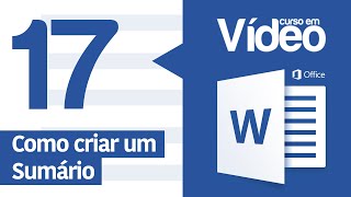 Curso Word 17  Sumário Automático [upl. by Lemart637]