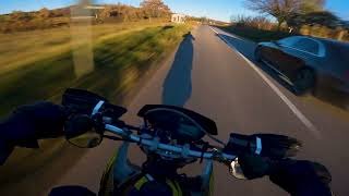 Late winter ride  YAMAHA XT660X  AKRAPOVIČ 4K [upl. by Lisk]