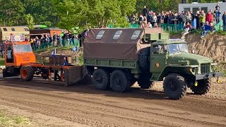 Truck Pulling Alt Bensdorf 2022 Урал 375 IFA L60 Tatra 813 Iveco Robur [upl. by Nivlag564]