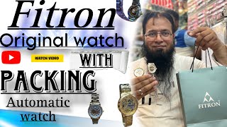 Fitron automatic watch with packing newwatch ￼ [upl. by Ahsiekam]