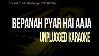 Bepanah Pyar Hai Aaja  Shreya Ghoshal  Unplugged Karaoke [upl. by Liagabba]