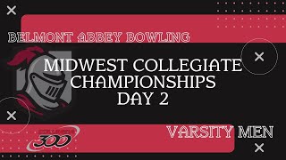 Belmont Abbey Bowling Varsity Men  2024 Midwest Collegiate Championships Day 2 [upl. by Brinna]