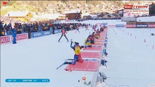 Massstart Femmes Grand Bornand  BIATHLON 2022 [upl. by Arutnev462]