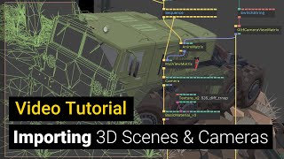 Importing GLTF 3D Scenes with Camera positions and animating them in cablesgl [upl. by Etnaid]