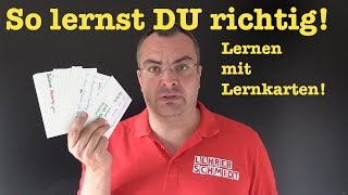 So lernst du richtig Die BESTE LERNMETHODE erfolgreich lernen  Lehrerschmidt [upl. by Gleeson]