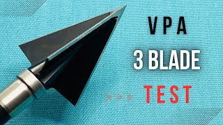 VPA 3 BLADE 125 gr Broadhead Test [upl. by Bergin]