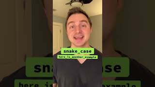 camelCase🐪 vs snakecase 🐍 coding tech learntocode [upl. by Dnana816]