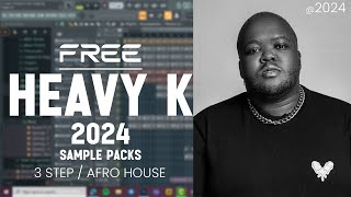 Heavy k free sample packs 3 step  Afro tech [upl. by Ainezey90]