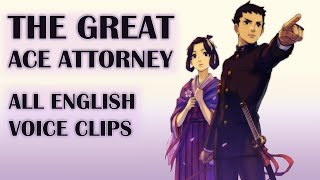 The Great Ace Attorney  All English Voice Clips [upl. by Treboh]