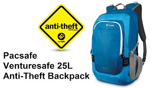 Venturesafe 25L Anti Theft Backpack Pacsafe [upl. by Thrift]