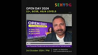 OPEN DAY 2024  SEHYOG  youtube shorts sehyog [upl. by Aeniah]