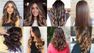 35 Brown Hair with Highlights Haircolor Ideas to look Fashionable  hairgoals hairstyleideas [upl. by Anisor]