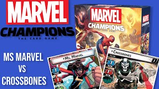 Ms Marvel vs Crossbones Marvel Champions LCG [upl. by Trinity66]