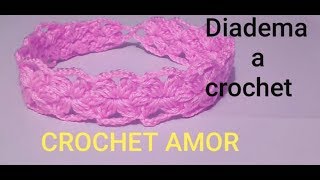 Diadema  tiara  vincha de Flores  tejida a crochet  paso a paso  EN UNA SOLA PIEZA [upl. by Carleton]