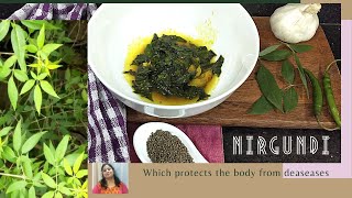 निर्गुंडी  NIRGUNDI PATTA How to make medicinal plant Nirgundi Leaf for Immunity [upl. by Adyela]