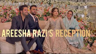 Areesha razi’s reception 😍  MA SHA ALLAH pretty couple 🤍 [upl. by Aynav]