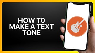 How To Make A Text Tone In GarageBand Tutorial [upl. by Grevera]