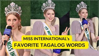 Jasmin Selberg’s FAVORITE TAGALOG WORDS  Miss International 2022 [upl. by Vassar42]