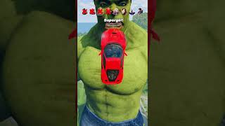 Superheroes Cars vs Hulk 🔥😱 BeamNGDrive shorts beamngdrive beamngshorts hulk marvel dc [upl. by Rollet]