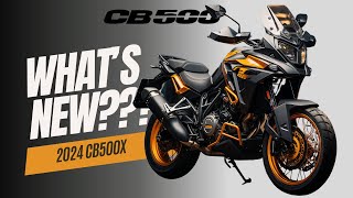 2024 Honda CB500X Whats New  Powerful Agile and Features [upl. by Anikas]