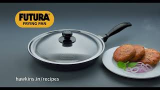 English  Hawkins Futura Frying Pan  Chicken Cutlets 10 Sec [upl. by Acinahs]