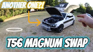 I BOUGHT AN ENTIRE CAR JUST FOR THE TRANSMISSION T56 MAGNUM SWAPPING MY 600HP 2JZGTE IS300 EP7 [upl. by Hannahoj708]