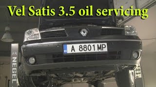 Renault Vel Satis 35 oil servicing [upl. by Reni807]