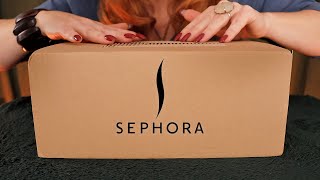 Unboxing ASMR 📦 Sephora UK Beauty Haul 📦 Whispered Card Packaging [upl. by Acinorev]