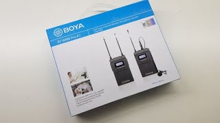 BOYA Wireless mic BYWM8 ProK1 unbox and test [upl. by Pond628]