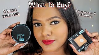 Maybelline Fit Compact Powders  WHICH ONE TO CHOOSE  Comparison and Differences  5 hrs wear test [upl. by Acimat]