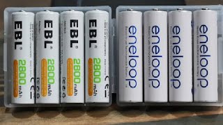 EBL vs Eneloop AA Batteries Which One For You [upl. by Lebar]