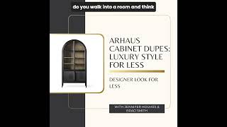 Arhaus Cabinet Dupes  Luxury Style for Less [upl. by Haskel]