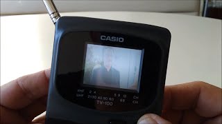 CASIO TV  100N 1993  Portable Color LCD TV [upl. by Buckden288]